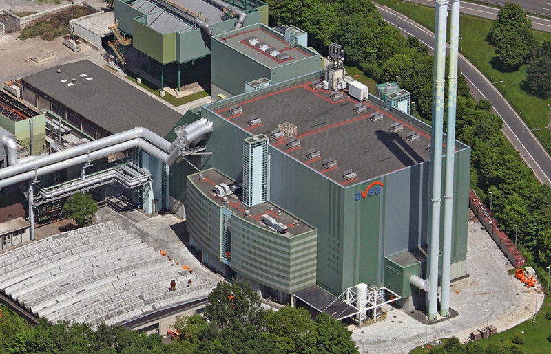 Picture of the incineration plant MHKW Leverkusen